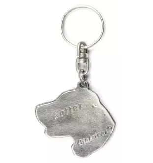 English setter, Lawerack, Laverack - Silver-plated dog pendant, handbag decoration, backpack pendant by Art-Dog brand