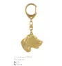 Setter anglais, Setter laverack - Porte-clés doré avec chien dans boîte cadeau, décoration de sac à main, accessoire de luxe de la marque Art-Dog