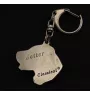 English Setter, Englischer Setter - Versilberter Schlüsselanhänger mit Hund in einer Geschenkbox, Handtaschenschmuck, Rucksackanhänger der Marke Art-Dog