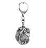 Shar-Pei - Porte-clés argenté avec un chien dans une boîte cadeau, décoration de sac à main, pendentif de sac à dos par la marque Art-Dog