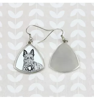 Schottischer Terrier, Scottish terrier - Hund Ohrringe, hängende Ohrringe mit Bild, personalisierter Schmuck mit dem Aufdruck der Marke Art-Dog