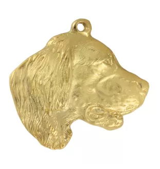 Setter anglais, Setter laverack - Collier de chien dans une boîte cadeau, pendentif plaqué or pour les fans de chiens, bijoux remarquables par Art-Dog