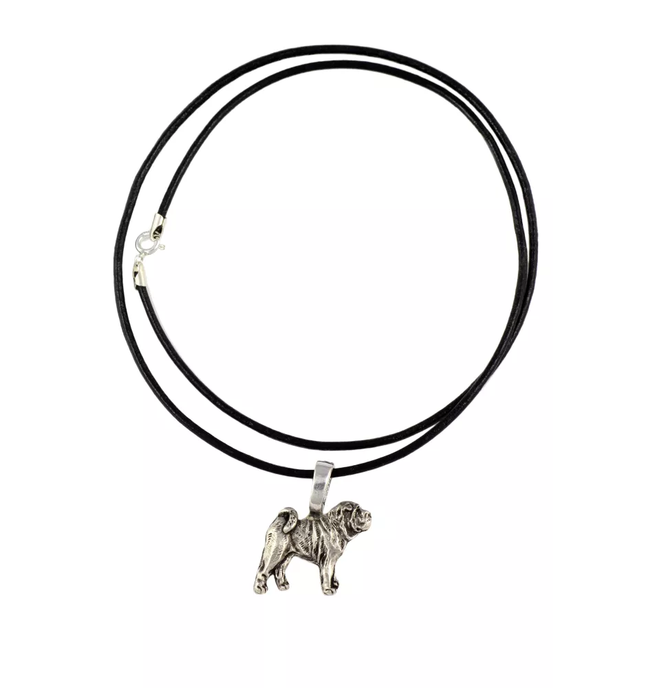 Shar Pei - Dog necklace, silver-plated pendant for the dog lover, subtle jewellery by Art-Dog
