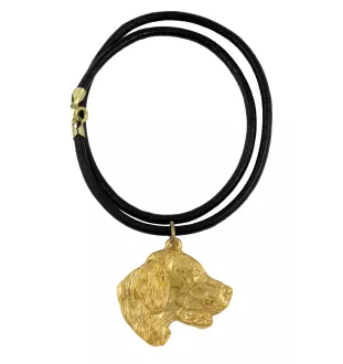 Setter anglais, Setter laverack - Collier pour chien, pendentif plaqué or pour fan de chien, bijoux uniques de la marque Art-Dog