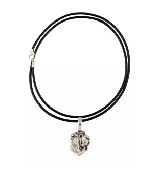 Shar Pei II - Hundehalsband, versilberter Anhänger für den Hundeliebhaber, dezenter Schmuck von Art-Dog