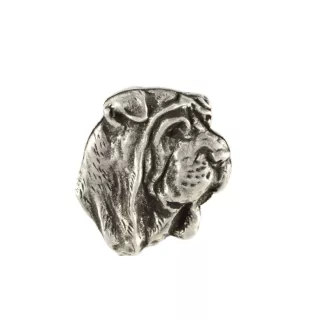 Shar Pei II - Hundehalsband, versilberter Anhänger für den Hundeliebhaber, dezenter Schmuck von Art-Dog