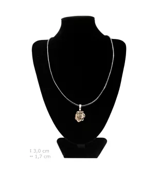 Shar Pei II - Hundehalsband, versilberter Anhänger für den Hundeliebhaber, dezenter Schmuck von Art-Dog