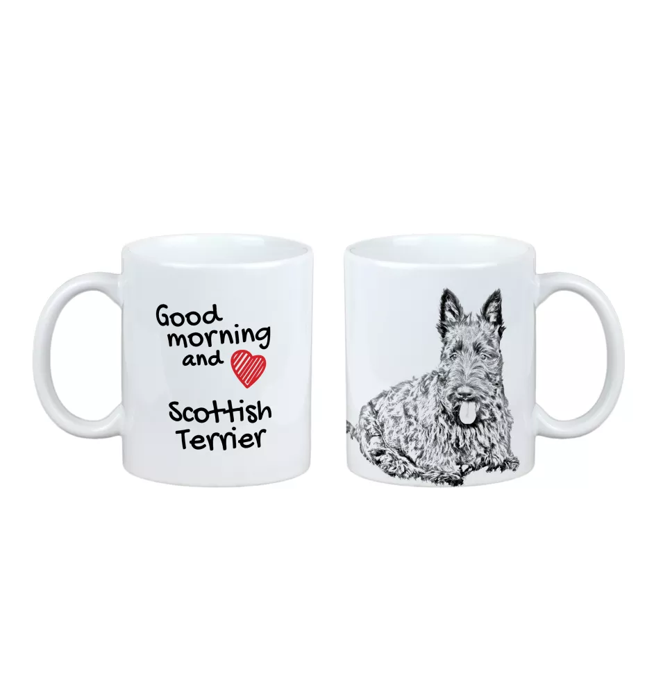 Scottish terrier, Aberdeen Terrier, Scottie, Aberdeenie - cup with a dog, cup with a photo, personalized gift from the Art-Dog brand