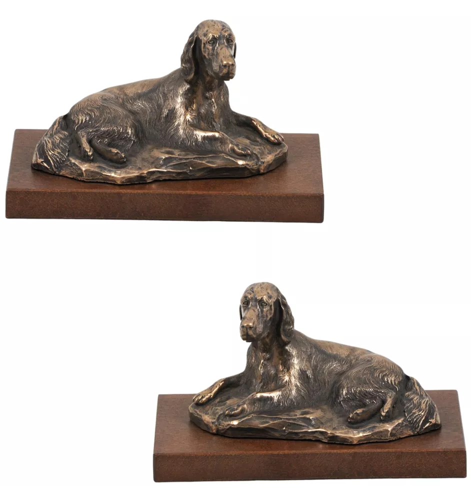 Setter anglais, Setter laverack - statue de chien, figurine pour bureau, trophée pour exposition canine par la marque Art-Dog