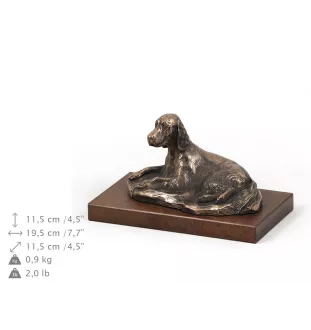 Setter anglais, Setter laverack - statue de chien, figurine pour bureau, trophée pour exposition canine par la marque Art-Dog
