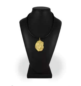 Shar Pei - Collier pour chien, pendentif plaqué or pour fan de chien, bijoux uniques de la marque Art-Dog