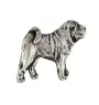 Shar Pei  - Versilberte Hundebrosche, elegante Anstecknadel, Jackenreversschmuck der Marke Art-Dog
