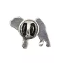 Shar Pei  - Silver-plated dog brooch, elegant pin, jacket lapel decoration by Art-Dog brand