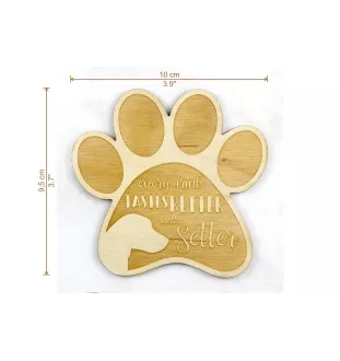 English Setter, Englischer Setter - Tasse Untersetzer, graviert Untersetzer mit Hund, Geschenk für Hundeliebhaber von Art-Dog Marke