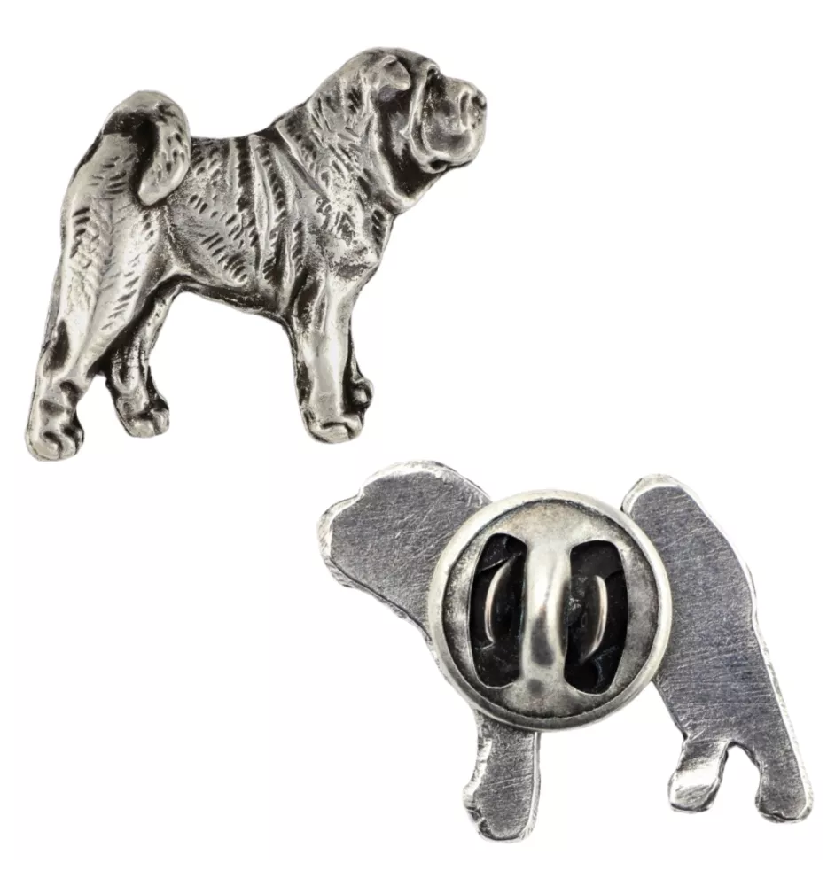 Shar Pei - Hundebrosche in Geschenkbox, elegante Anstecknadel, Reversnadel für Art-Dog Markenjacke