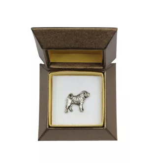 Shar Pei - Broche de chien dans un coffret cadeau, épingle élégante, épingle de revers pour la veste de la marque Art-Dog