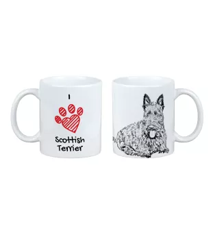 Terrier écossais, Scottish terrier - tasse avec chien, une tasse adorable avec une illustration, un cadeau avec votre photo de la marque Art-Dog