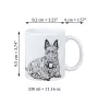 Terrier écossais, Scottish terrier - tasse avec chien, une tasse adorable avec une illustration, un cadeau avec votre photo de la marque Art-Dog