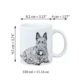 Terier szkocki kubek z psem Makes me happy Art-Dog