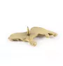Shar Pei - Dog brooch in decorative box, elegant gold-plated pin, Art-Dog brand jacket pin