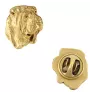 Shar Pei II - Dog brooch in decorative box, elegant gold-plated pin, Art-Dog brand jacket pin