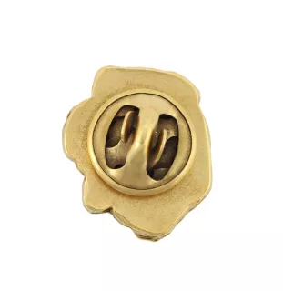 Shar Pei II - Dog brooch in decorative box, elegant gold-plated pin, Art-Dog brand jacket pin