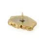 Shar Pei II - Dog brooch in decorative box, elegant gold-plated pin, Art-Dog brand jacket pin