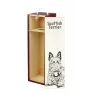 Terrier écossais, Scottish terrier - boîte à vin avec chien, boîte à alcool avec graphisme, boîte cadeau personnalisée de la marque Art-Dog