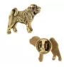 Shar Pei - gold-plated pin brooch, elegant dog ornament, unique pin by Art-Dog brand