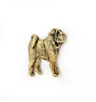 Shar Pei - broche plaquée or, ornement élégant pour chien, broche unique de la marque Art-Dog