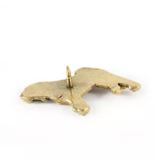 Shar Pei - gold-plated pin brooch, elegant dog ornament, unique pin by Art-Dog brand