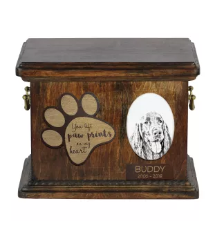 Seter angielski urna z płytką ceramiczną Art-Dog