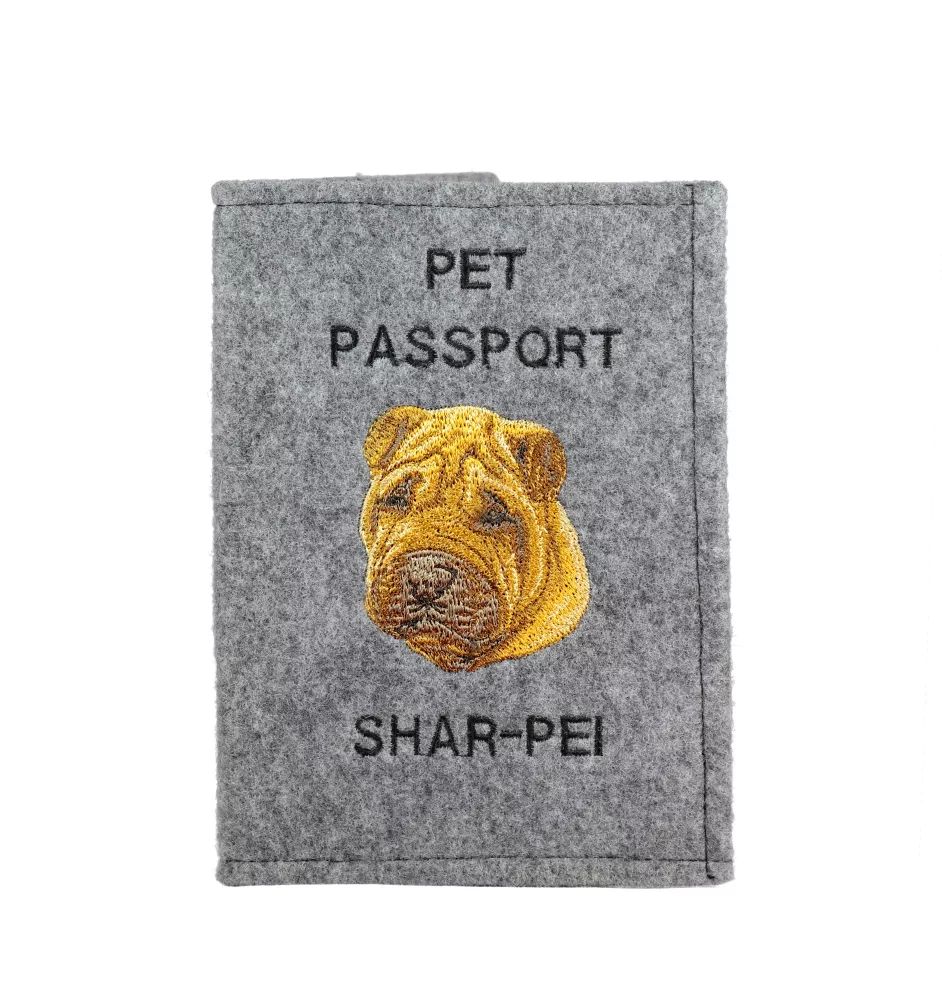 Shar-Pei - Hundepassetui, Dokumententasche, Geschenk für den Reisenden von der Marke Art-Dog