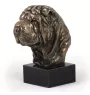Shar Pei - Statue de chien, buste sur socle en pierre, sculpture, trophée pour exposition canine par la marque Art-Dog