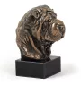 Shar Pei - Dog statue, bust on stone base, sculpture, trophy for dog show by Art-Dog brand