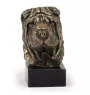 Shar Pei - Statue de chien, buste sur socle en pierre, sculpture, trophée pour exposition canine par la marque Art-Dog