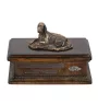 Setter anglais, Setter laverack - urne pour cendres de chien, urne personnalisée avec une statuette, urne en bois avec un chien de la marque Art-Dog