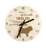 Shar Pei - clock with dog, wooden clock with engraving, personalised clock by Art-Dog