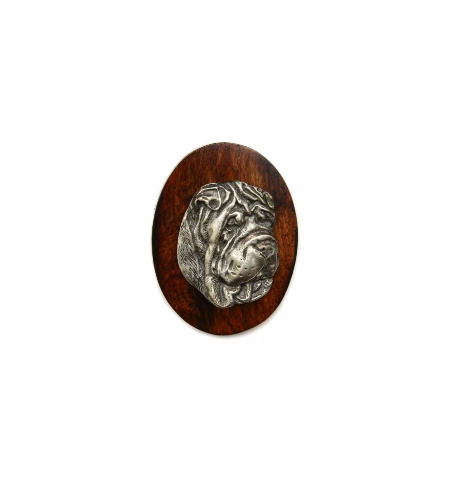 Shar-Pei - Dog show brooch, starter number clip, dog pin by Art-Dog