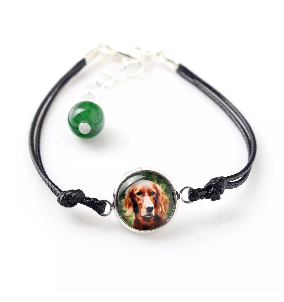 English setter, Lawerack, Laverack - bracelet with your photo handmade, unique jewelry from the Art-Dog brand