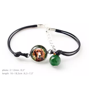 Setter anglais, Setter laverack - bracelet avec votre photo faite à la main, bijoux unique de la marque Art-Dog