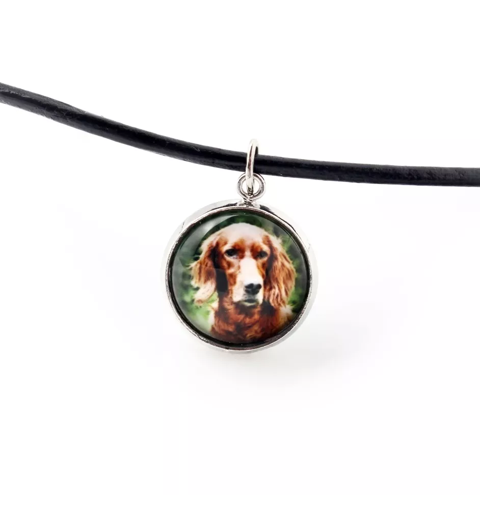 English setter, Lawerack, Laverack - necklace pendant with your photo, handmade, handcrafted jewelry by Art-Dog brand