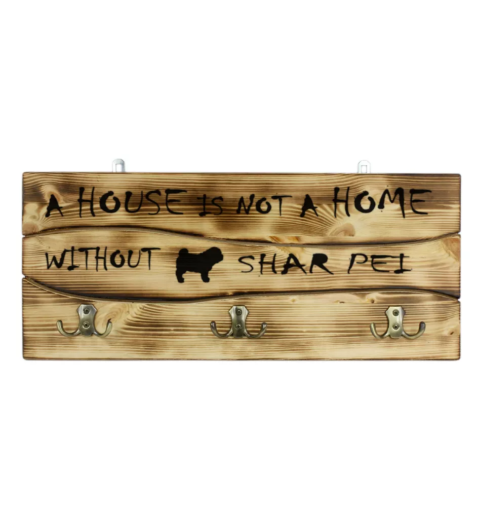 Shar Pei wieszak drewniany Art-Dog