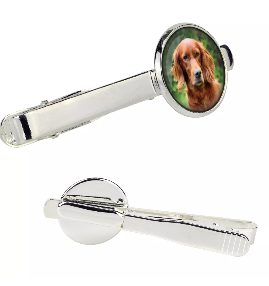 English Setter, Englischer Setter - Krawattennadel in der Box, stilvolle Krawatte, personalisierter Schmuck der Marke Art-Dog