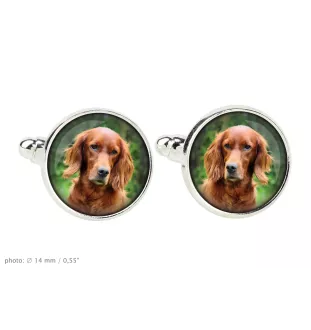 English Setter, Englischer Setter Ärmelknöpfe und Krawatte mit Ihrem Foto, Anzugaccessoire, Herrenschmuck der Marke Art-Dog