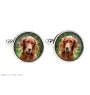 English Setter, Englischer Setter Ärmelknöpfe und Krawatte mit Ihrem Foto, Anzugaccessoire, Herrenschmuck der Marke Art-Dog