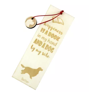 Setter anglais, Setter laverack - marque-page pour livre avec chien, marque-page personnalisé, accessoire canin pour les lecteurs de la marque Art-Dog