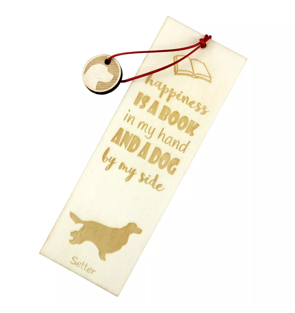 Setter anglais, Setter laverack - marque-page pour livre avec chien, marque-page personnalisé, accessoire canin pour les lecteurs de la marque Art-Dog