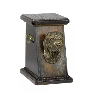 Shar Pei - urne pour les cendres d'un chien, une urne élégante avec une statuette, une urne commémorative avec un buste de chien de la marque Art-Dog