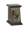 Shar Pei - urn for dog ashes, elegant urn with a statue, commemorative urn with a bust of a dog by Art-Dog brand